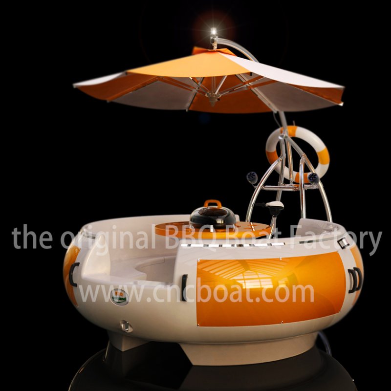 8 Adults Fishing Depth 30cm Diameter 250cm FRP BBQ Boat